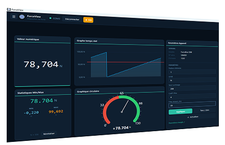 Logiciels de mesure et d'acquisition